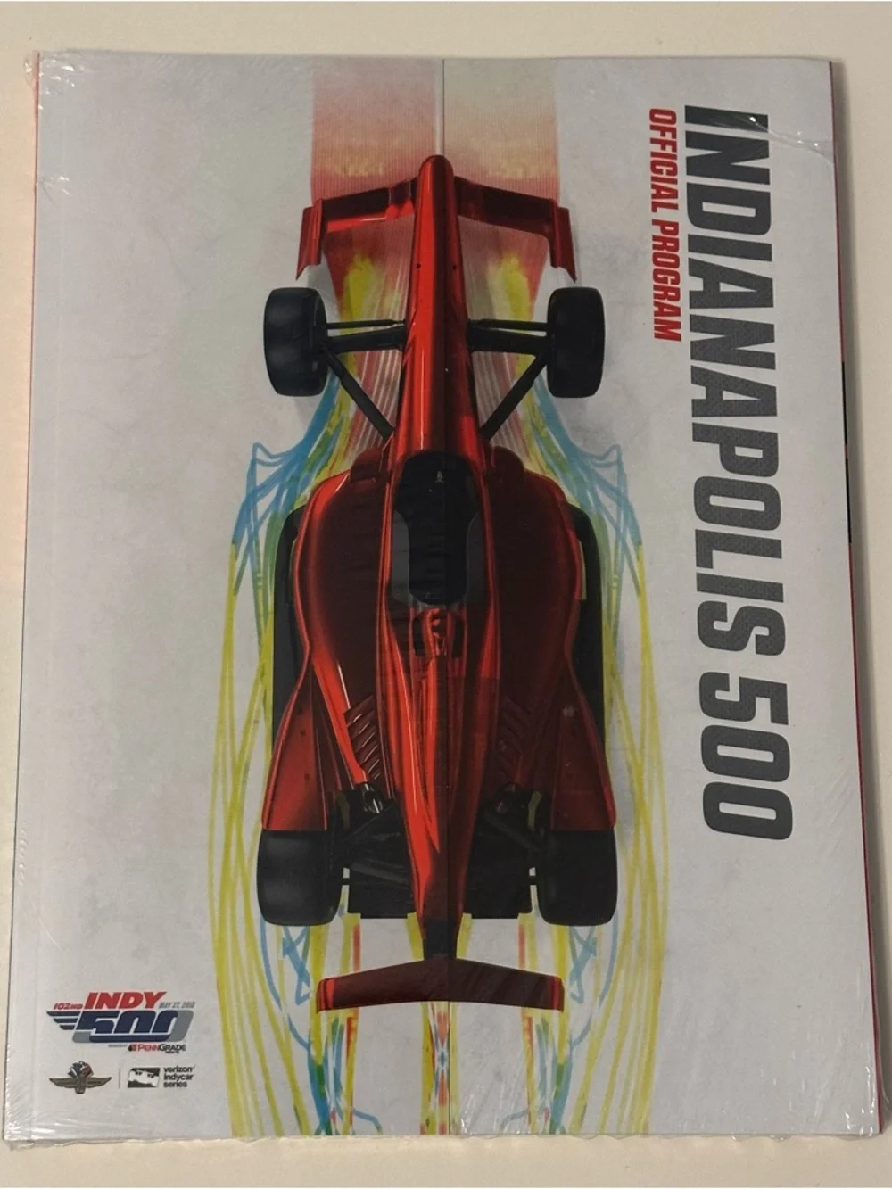 2018 Indianapolis 500 102nd Running & IndyCar GP Souvenir Program NEW SEALED
